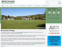 Tablet Screenshot of brockham.org